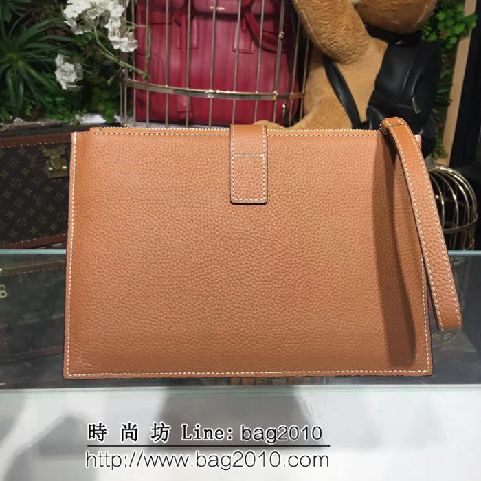 HERMES愛馬仕 最新款 時尚休閒 男士牛皮手拿包 816-1 JD1146
